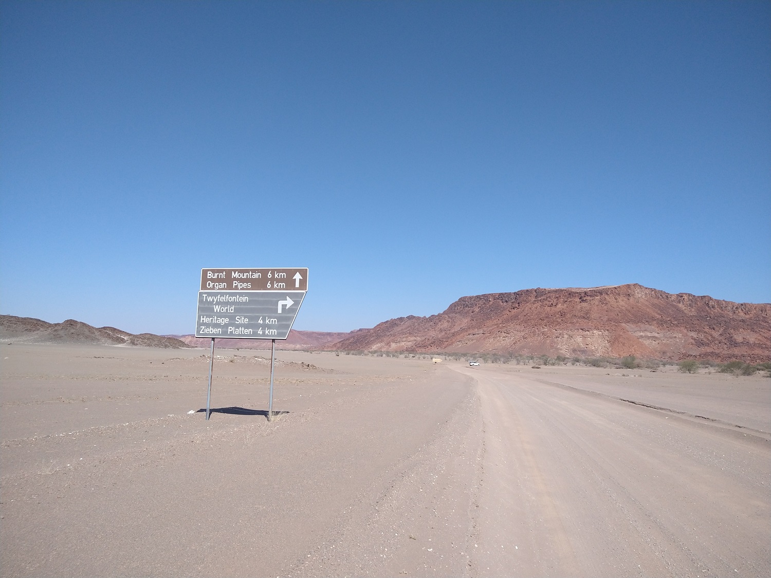 La route après Khorixas